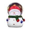 thumbnail image 1 of Bola de cristal de decoración navideña, globo de nieve navideño de color, adornos de bolas de cristal navideños, globo de nieve con brillo iluminado de resina, durabilidad probada en el tiempo, 1 of 8
