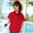 thumbnail image 2 of Grblisyd Polo Shirts for Boys the Children's Place Boys Uniform Pique Polo Shirt Red 1-2 Years, 2 of 5