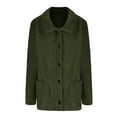 thumbnail image 6 of Patlollav Womens Outwear Jackets Casual Long Sleeve Solid Button Pocket Ladies Cardigan Coats, 6 of 7