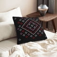 thumbnail image 6 of DouZhe Velvet Decorative Throw Pillow Covers Set of 2, Soft Square Cushion Cover with Invisible Zipper Abstract Texture Design Printing, 18"x18", 6 of 7