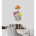 thumbnail image 3 of Mushroom Mushrooms Fungi Vinyl Stained Glass Film Static Cling Window Waterproof Decal for Girls Boys Kids Room Bedroom Nursery House Fun Home Decor Stickers Wall Art Vinyl Decoration (5x3 inch), 3 of 3
