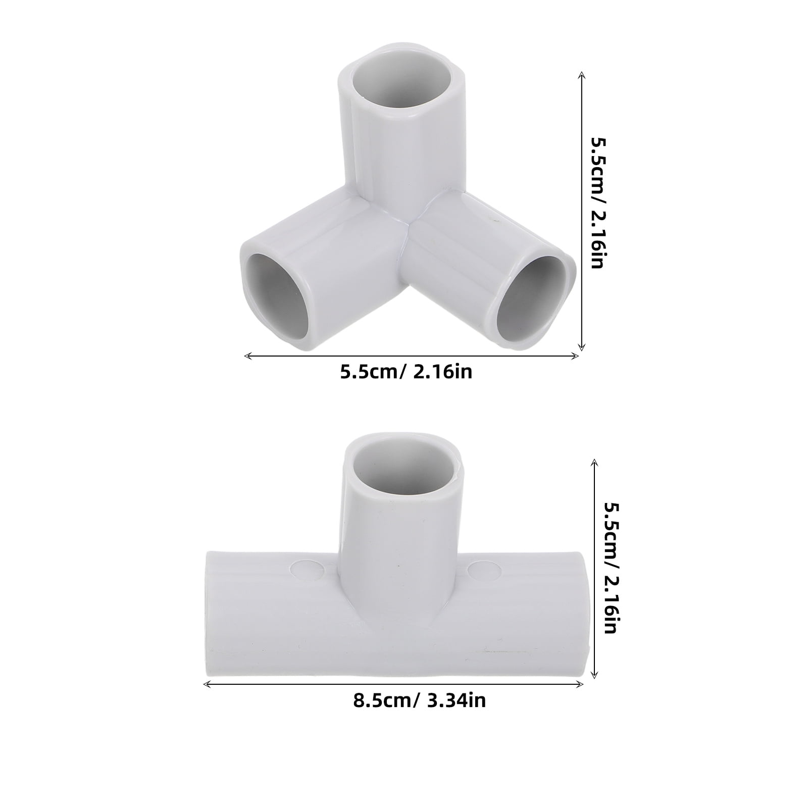 4pcs T-Shaped Playpen Connectors - 3-Way Replacement Parts For Toddler Play Yards, Indoor Steel Pipe Joints