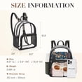 thumbnail image 4 of Mochila Missnine Mini bolsa transparente de PVC transparente para eventos en estadios, 4 of 7