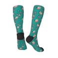thumbnail image 4 of Fotbe Starfish and Shell print Women's Men's Novelty Crew Socks Cotton Socks Knee High Socks for Walking,Running,Nurses,Pregnancy, 4 of 9