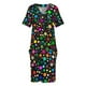 thumbnail image 3 of Vestido de verano holgado con bolsillos y estampado de lunares multicolores para mujer 2025 vestidos para mujer 2025, 3 of 6