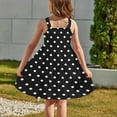 thumbnail image 4 of Girls Clothes under $5.00 Sleeveless Round Neck Button Summer Dress Casual with Pockets Dress 2-12 Years Black 3 Years, 4 of 6