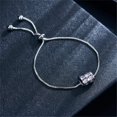 thumbnail image 5 of Adjustable Hollow Color Zircon Bracelet Elegant Rhinestone Bangle Party Holiday Jewellery Birthday Gift, 5 of 5