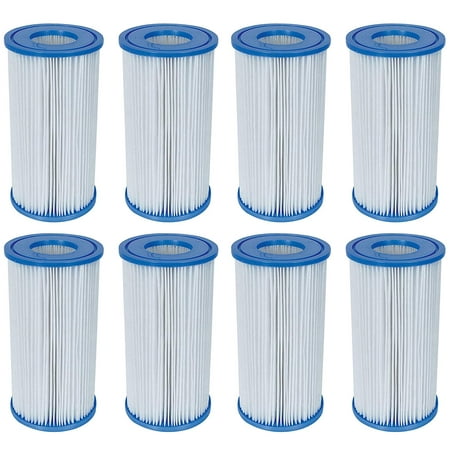 Swimming Pool Filter Pump Replacement Cartridge Type-III (A) (8 Pack) (Best Way To Sharpen A Chainsaw Blade)