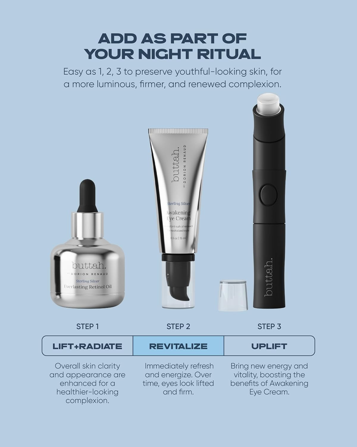 Buttah Skin Awakening Eye Cream for Dark Circles and Puffiness - Anti Aging Eye Care Cream
