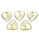 thumbnail image 4 of Lot de 5 médiators en métal pour guitare, accessoires pour instruments de musique (doré), 4 of 4
