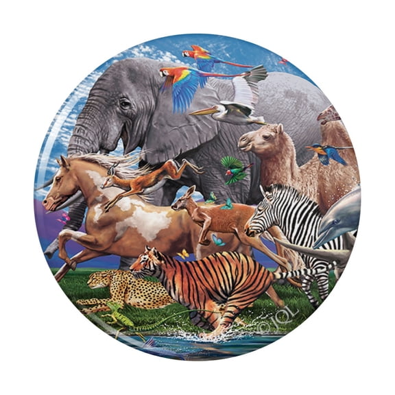 Multiple Animal Species Migration Kitchen Refrigerator Locker Button Magnet