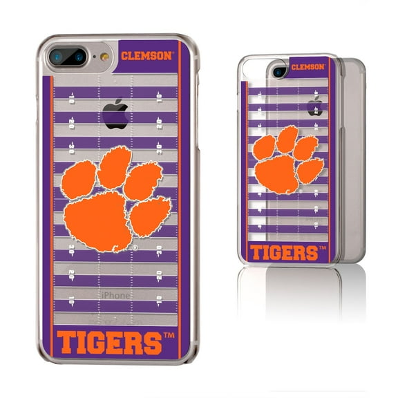 Clemson Tigers iPhone Clear Football Field Design Case