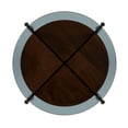 thumbnail image 5 of Kate and Laurel Ottelo Modern Side Table, 18 x 18 x 26.5, Walnut Brown and Black, Minimal Two-Tier End Table for Storage and Display, 5 of 8