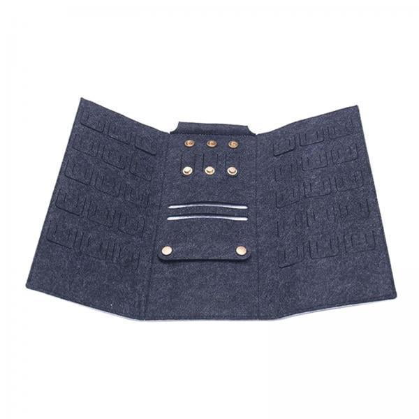 2xOrganizer Bolsa De Almacenamiento En Rollo Seguro Para De Viaje Y Más Gris Normal Zulema bolsillo para guardar joyas