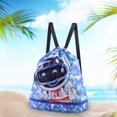 thumbnail image 1 of Mochila con cordón para gimnasio Salvador natación húmeda Azul, 1 of 10