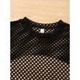 thumbnail image 6 of HOWPAY Girls Summer Outfits 3 Piece Letter Print Cami Top and Short Sleeve Mesh Tee Set with Shorts Casual Loose Fit Clothing Sets Black, 6 of 9