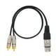 thumbnail image 4 of Divisor De Audio XLR A RCA, 1 XLR Hembra A Doble RCA Macho Cable 1 XLR Hembra A 2 RCA Macho Enchufes Cable Para El Hogar Para Exteriores, 4 of 8