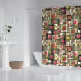 thumbnail image 2 of Pioneer Flower Floral Print Pattern Shower Curtain 72"x72", Bathroom Decorative Shower Curtain Set with 12 Hooks, Waterproof Washable, 2 of 6