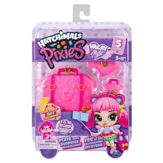 Hatchimals Pixies De Vacaciones Vacay Style Rosa Spin Master Spin Master Hatchimals Pixies Vacay