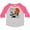 Heather and Hot Pink, variant on Inktastic Little Sister and Biggest Fan Basketball Player Girls Toddler T-Shirt