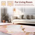 thumbnail image 2 of Flatwoven High Traffic Area Rug, Trendy Pink Textured Floral, Non Slip, Stain Resistant, Washable Area Rugs for Living Room, Bedroom(Pink, 3X5), 2 of 8