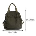 thumbnail image 2 of Mochila Estética Hippie Y2K Lona Color Sólido para Mujeres Y Niñas, 2 of 9