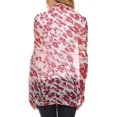 thumbnail image 5 of Sakkas Nichole summer gauze featherweight patterned versitile sheer scarf wrap - 1-Red - One Size Regular, 5 of 5