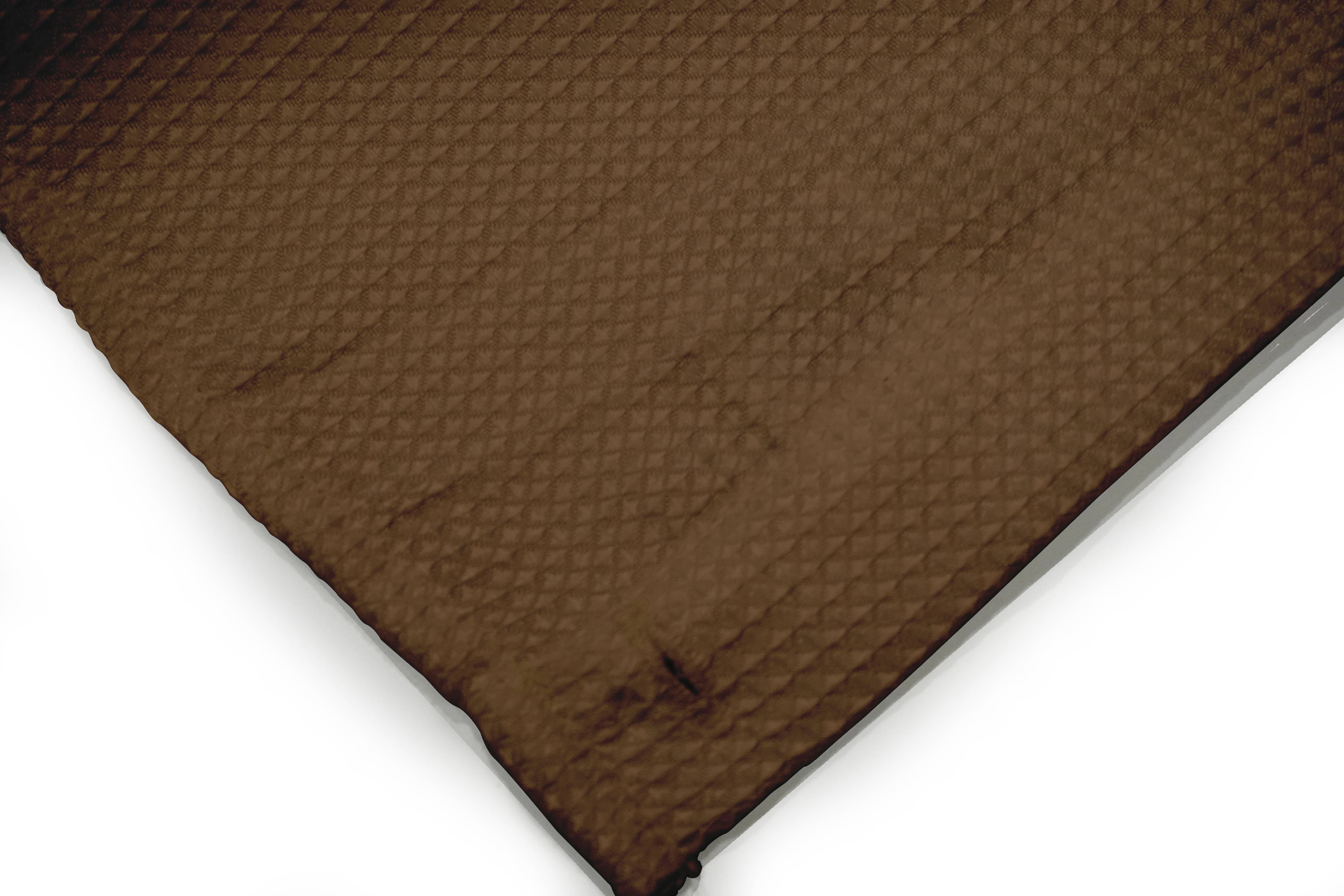 Dainty Home Hotel Collection Waffle Shower Curtain, Chocolate