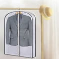 thumbnail image 3 of YAOMOBB Clear Garment Bag Waterproof Breathable Clear PVC Garment Cover for Wardrobe Hanging Clothes, 3 of 7