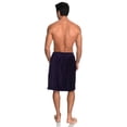 thumbnail image 2 of TowelSelections Men's Wrap Adjustable Cotton Velour Shower Bath Gym Body Cover Up Small/Medium Mulberry Purple, 2 of 4