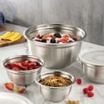 thumbnail image 5 of Sunjoy Tech Stainless Steel Mixing Bowls Stainless Steel Mixing Bowl - Easy To Clean, Nesting Bowls for Space Saving Storage, Great for Cooking, Baking, Prepping, 5 of 8