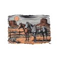 thumbnail image 2 of [Western Horses Tee] Summer Western Horses T-Shirt - 100% Cotton, Slight Stretch Knit Fabric, Regular Fit - 180gsm, 2 of 7