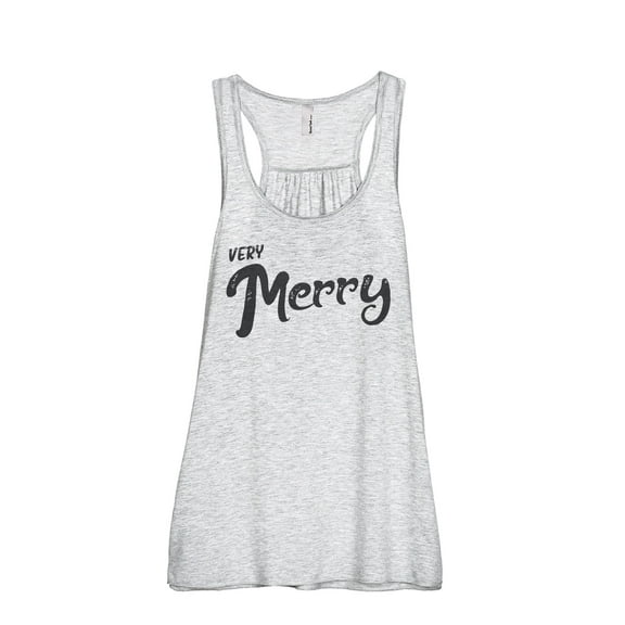 Very Merry Women's Fashion Sleeveless Flowy Racerback Workout Yoga Tank Top Sport Grey X-Large