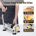 thumbnail image 4 of Garvee Commercial Vegetable Fruit Chopper, Heavy Duty French Fry Cutter with 3/8" & 1/2" Stainless Steel Blades for Restaurants & Kitchen, 4 of 6