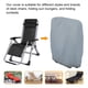 thumbnail image 4 of Cubierta de silla plegable de gravedad cero para exteriores, impermeable, a prueba de polvo, cubiertas para muebles de Patio y césped, resistente a todo tipo de clima Fokelyi 220960-4, 4 of 9