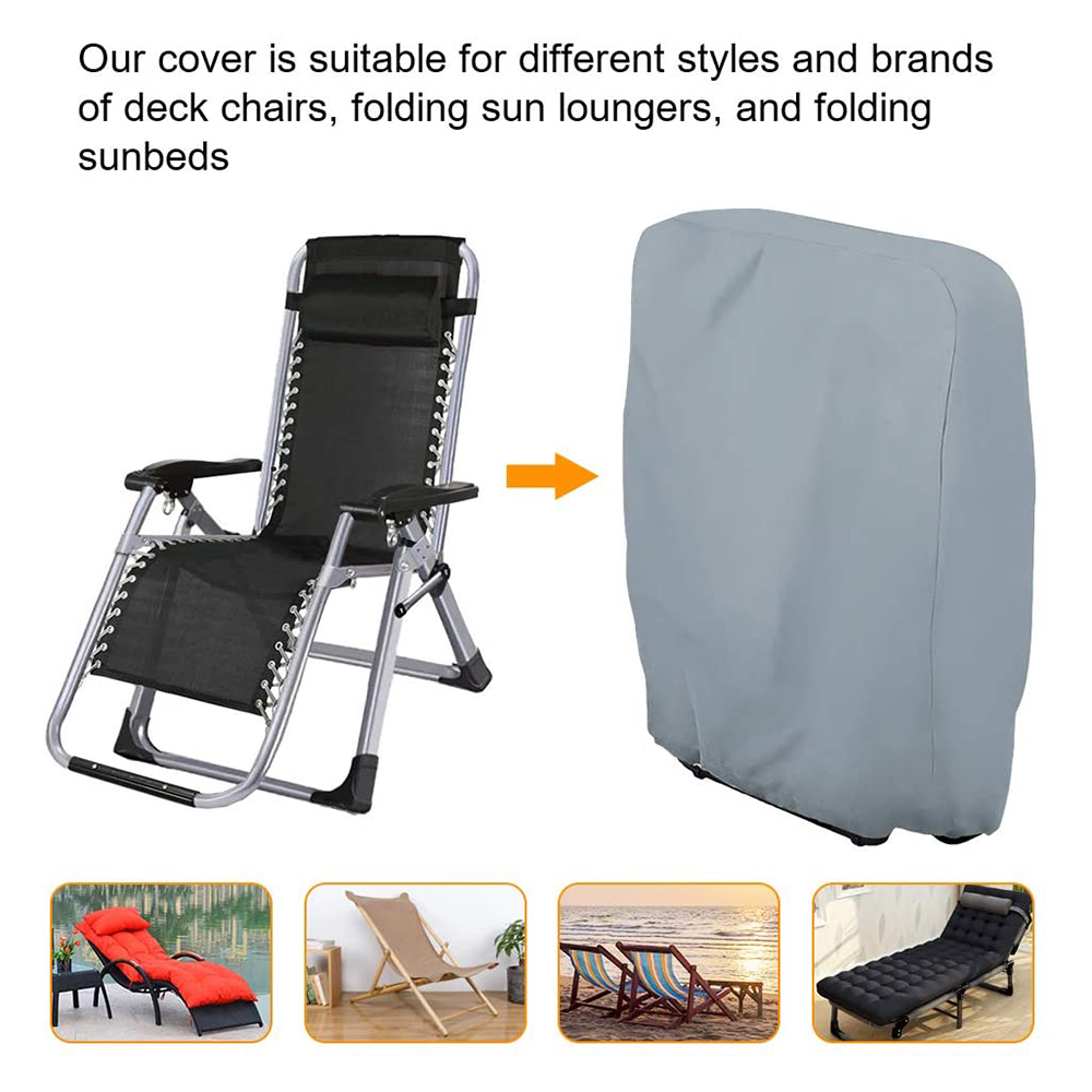 Outdoor Zero Gravity Folding Chair Cover Waterproof Dustproof Lawn Patio Furniture Covers All Weather Resistant - image 4 of 9