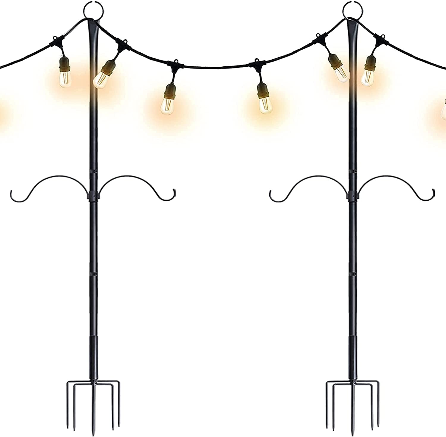 SURNIE Outdoor String Light Poles 8.6FT Tall Patio Lighting Stand with