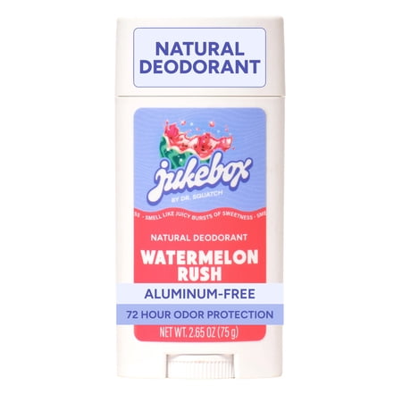 Jukebox Womens Aluminum Free Deodorant Stick  Natural Deodorant for Women  Watermelon Rush  2.65 Oz