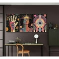 thumbnail image 4 of Psychedelic Eye Canvas Wall Art All Seeing Eye Pictures Wall Decor Retro Hippie Posters Prints Paintings for Bedroom Living Room Apartment Teen Dorm Home（Only canvas）, 4 of 6