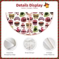 thumbnail image 4 of Daiia Halloween Mouth Drawing Merry Christmas Tree Skirt , Xmas Large Lace-up Tree Skirt, Santa Snowflakes Rustic Home Decorations New Year Party Farmhouse Decor-48", 4 of 7