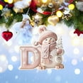 thumbnail image 4 of Uxgjfwu Snowman Ornament Pink 2D Acrylic Design for Christmas Tree Decoration, Holiday Hanging Decor for Home and Party, Flat lightweight Piece for Festive Scene Setup, 4 of 5