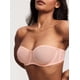 thumbnail image 3 of Sostén DOBREVA sin tirantes con varilla y malla transparente 32B color durazno, 3 of 6