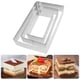thumbnail image 3 of Juego de 3 aros para mousse, cortador rectangular de acero inoxidable para tiramisú, queso y tartas. Molde para repostería., 3 of 7