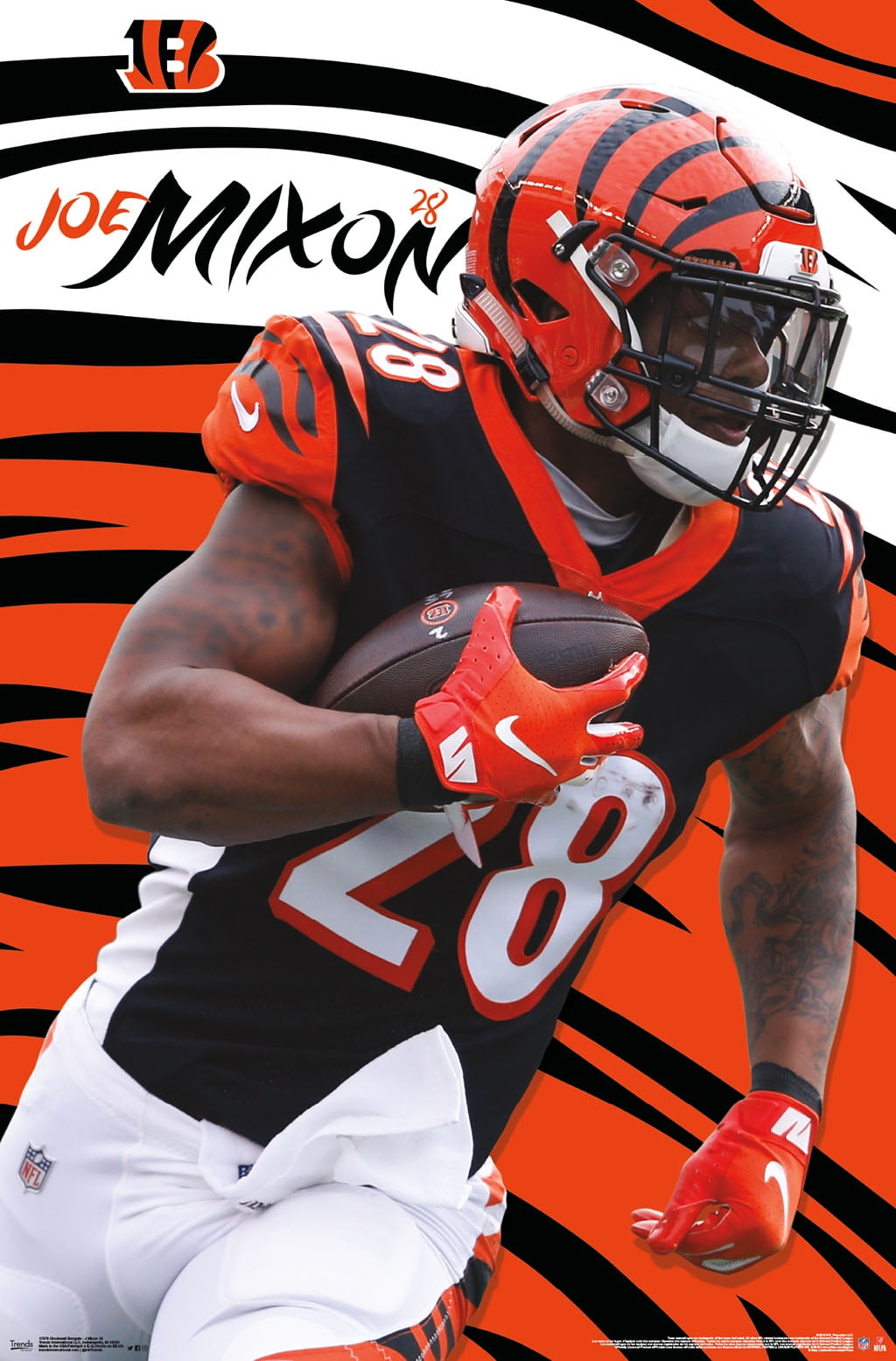 Cincinnati Bengals Joe Mixon Poster