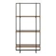 thumbnail image 4 of Kate and Laurel Kercheval Modern 3 Tier Wall Shelf, 15 x 32, Rustic Brown and Black, Farmhouse Bookshelf Wall Decor with Multiple Tiers for Storage and Display, 4 of 8