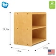 thumbnail image 3 of Tot Mate Toddler 2 Tier Wooden Shelf Storage, Children's Furniture, Maple, 15"Lx24"Wx23.5"H, RTA, 3 of 7