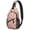 Pastel Halloween Ghosts, variant on Sling Backpack,Pastel Halloween Ghosts Pattern Sling Bag with Water Bottle Holder,Waterproof Sling Bag for Men/Women with Headphone Jack for Hiking,Travel