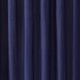 thumbnail image 2 of Brookyln Loom Solid 100% Cotton Percale Weave Rod Pocket Navy 2-Piece 50x84 Window Curtain Pair, Solid Casual themed, Adult Bedding, OEKO-TEX Certified, 2 of 7