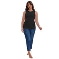thumbnail image 5 of DARING DIVA Women's Soft Shapewear Tummy Control Tank Top Waist Control S Black, 5 of 6