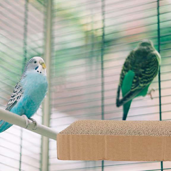ETEREAUTY Cardboard Bird Platform for Parrots - Climbing and Chewing Activity Toy for Pet Birds